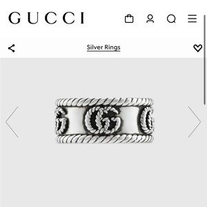 Gucci GG Interlocking Ring